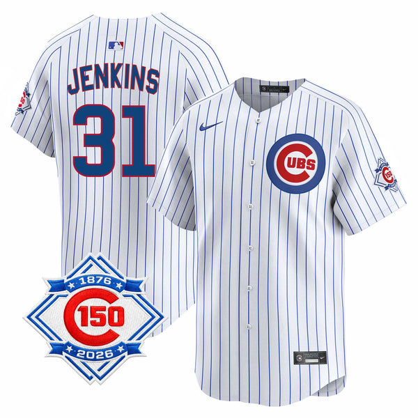 Chicago Cubs Fergie Jenkins Nike Home Vapor Limited 150th Anniversary Jersey With Authentic Lettering