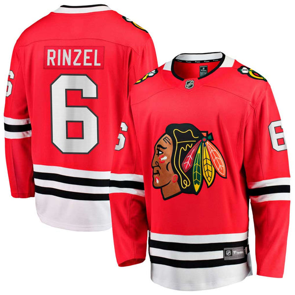 Chicago Blackhawks Sam Rinzel Home Breakaway Jersey w/ Authentic Lettering