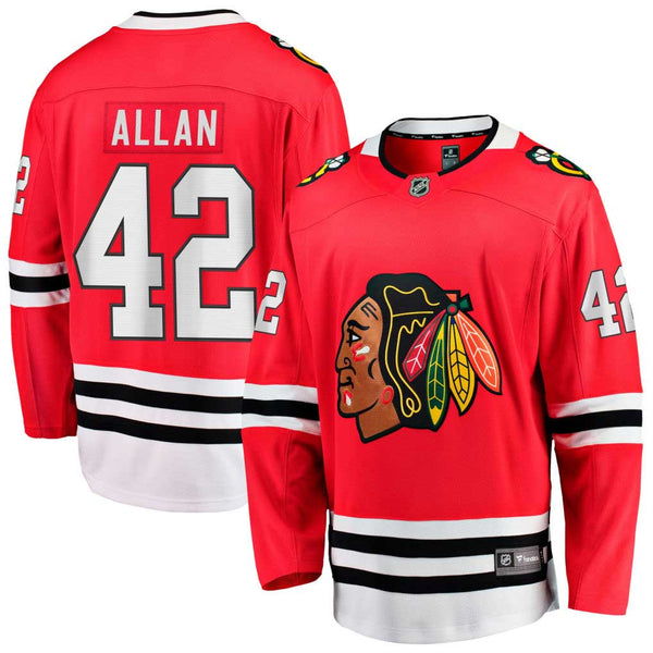 Chicago Blackhawks Nolan Allan Home Breakaway Jersey w/ Authentic Lettering