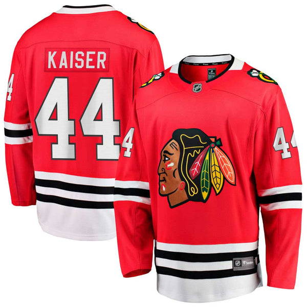 Chicago Blackhawks Wyatt Kaiser Home Breakaway Jersey w/ Authentic Lettering