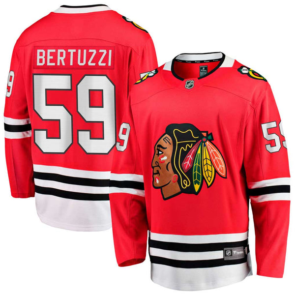 Chicago Blackhawks Tyler Bertuzzi Home Breakaway Jersey w/ Authentic Lettering