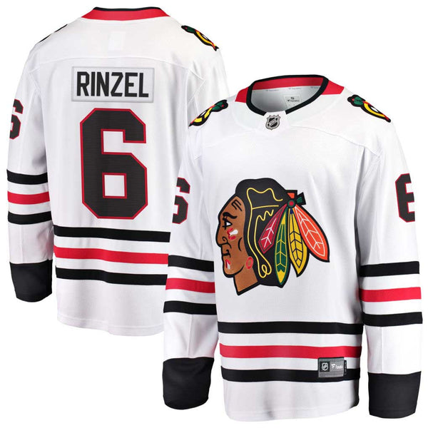 Chicago Blackhawks Sam Rinzel Road Breakaway Jersey w/ Authentic Lettering