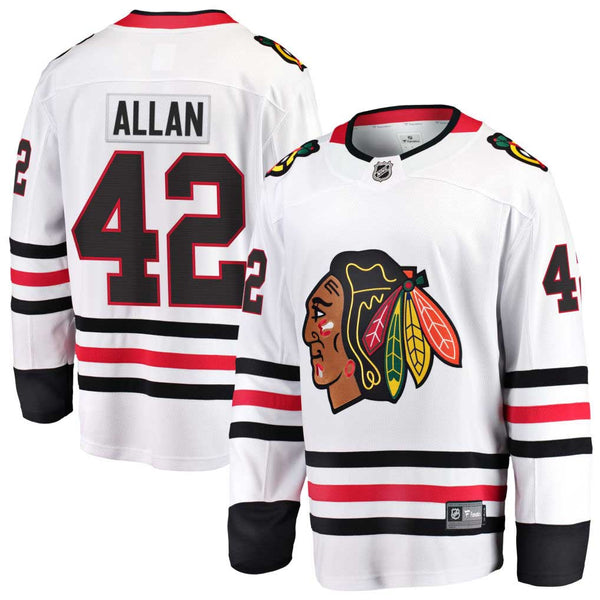 Chicago Blackhawks Nolan Allan Road Breakaway Jersey w/ Authentic Lettering