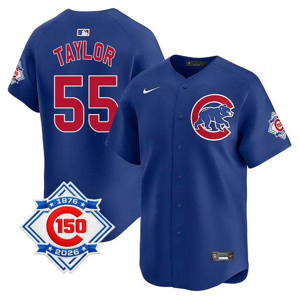 Chicago Cubs Tyrone Taylor Nike Alternate Vapor Limited 150th Anniversary Jersey With Authentic Lettering