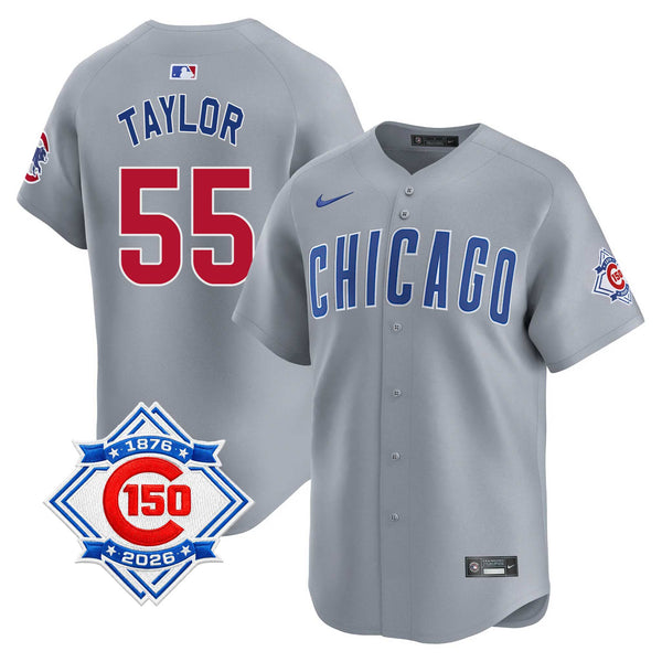 Chicago Cubs Tyrone Taylor Nike Road Vapor Limited 150th Anniversary Jersey With Authentic Lettering