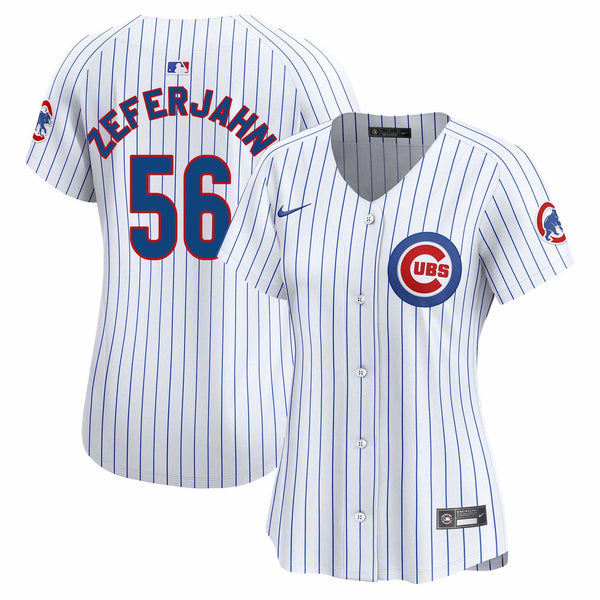Chicago Cubs Ryan Zeferjahn Women's Nike Home Jersey With Authentic Lettering