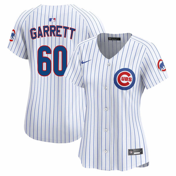 Chicago Cubs Braxton Garrett Women's Nike Home Jersey With Authentic Lettering