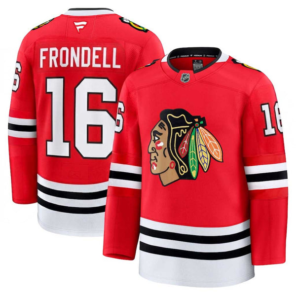 Chicago Blackhawks Anton Frondell Fanatics Home Premium Jersey With Authentic Lettering