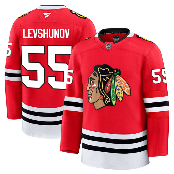 Chicago Blackhawks Artyom Levshunov Fanatics Home Premium Jersey With Authentic Lettering