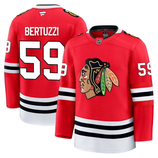 Chicago Blackhawks Tyler Bertuzzi Fanatics Home Premium Jersey With Authentic Lettering