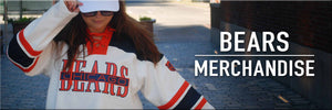 Shop Bears Merchandise, including this Chicago Bears 47 Brand Women's White Wash Cut Through Cropped Lacer Hooded Sweatshirt.
