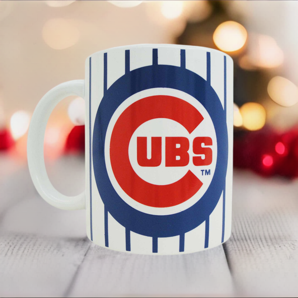 Chicago Cubs 11 oz Pinstripe Coffee Mug