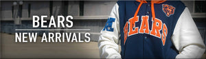 Shop Chicago Bears New Arrivals, including this Chicago Bears Mitchell & Ness Courtside Fleece Button Front Hooded Jacket.