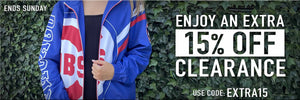 Huge Savings! Extra 15% off clearance prices, through Sunday, 4/26/26. Use code: EXTRA15
