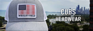 Shop Cubs and Wrigley Field hats, including American flag themed caps.