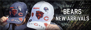 Shop Bears new arrivals, including these Chicago Bears Nike 9FORTY M-Crown A-Frame All Over Adjustable Caps