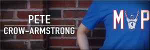 Shop PCA merchandise, including this Pete Crow-Armstrong MVPETE Royal Blue Obvious T-Shirt