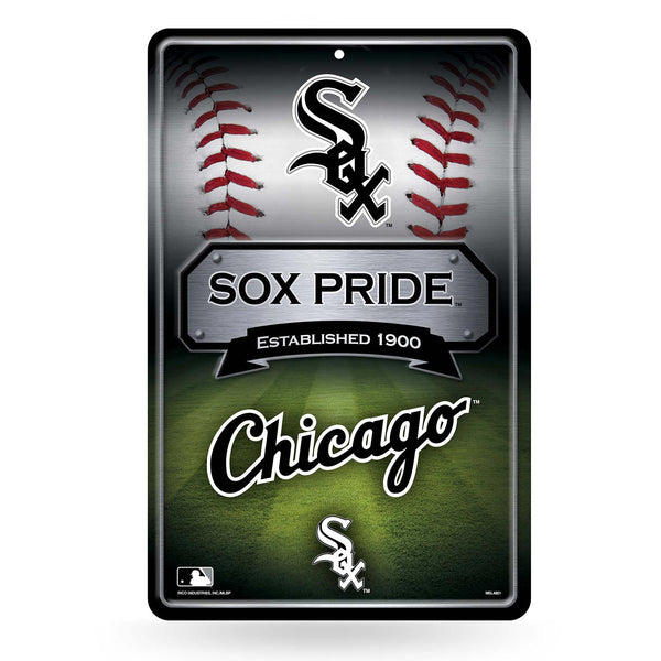 Chicago White Sox 11X17 Metal Embossed Wall Sign