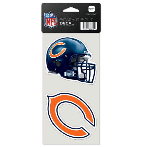 Chicago Bears 2 Pack of Die-Cut Decals