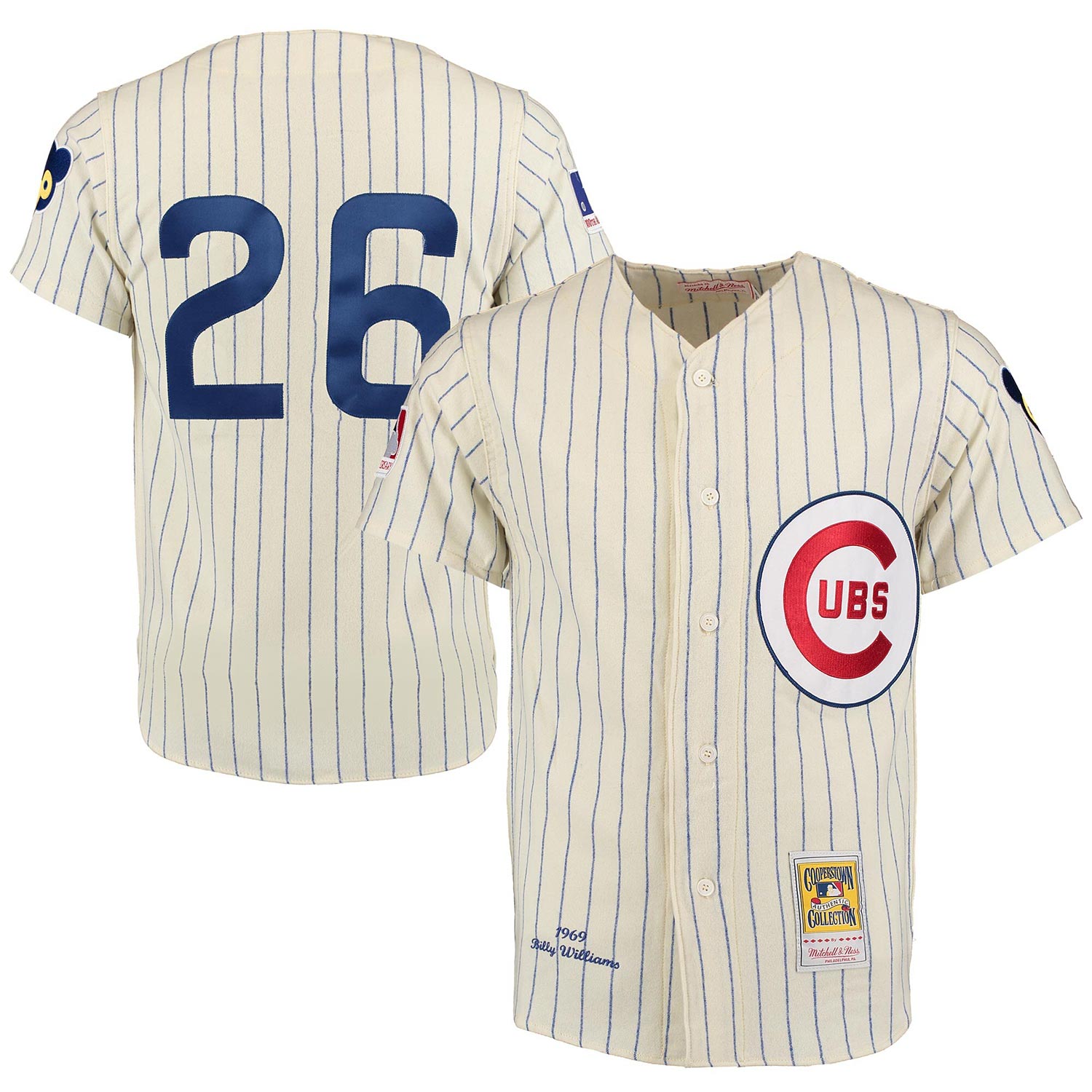 Lot Detail - 1968 BILLY WILLIAMS CHICAGO CUBS GAME WORN HOME JERSEY (MEARS  A9, PHOTO-MATCHED)