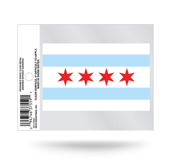 Chicago Flag Static Cling