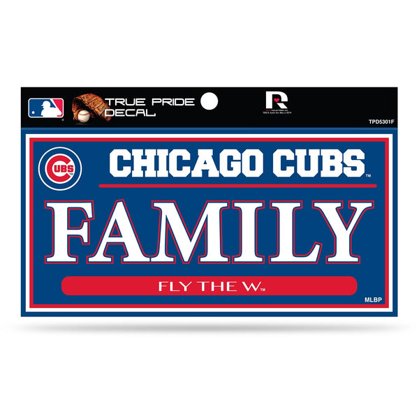 Chicago Cubs True Pride Family 3X6 Decal