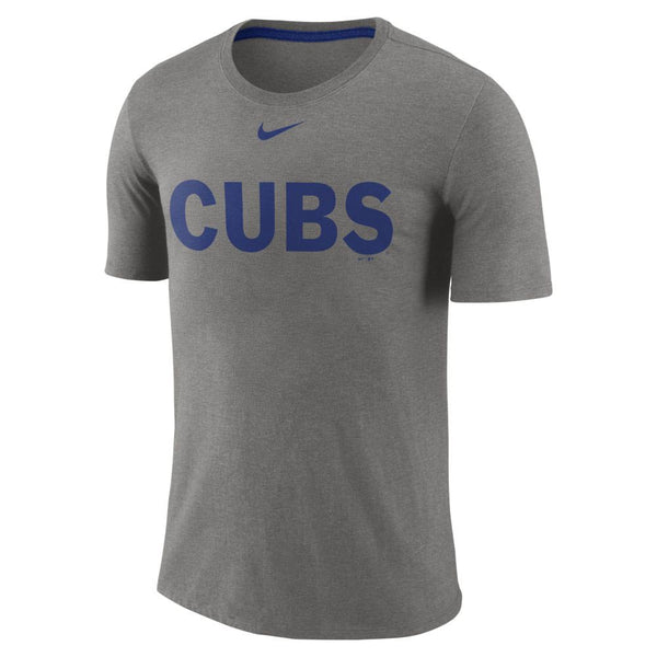 Chicago Cubs Triblend Wordmark Tee