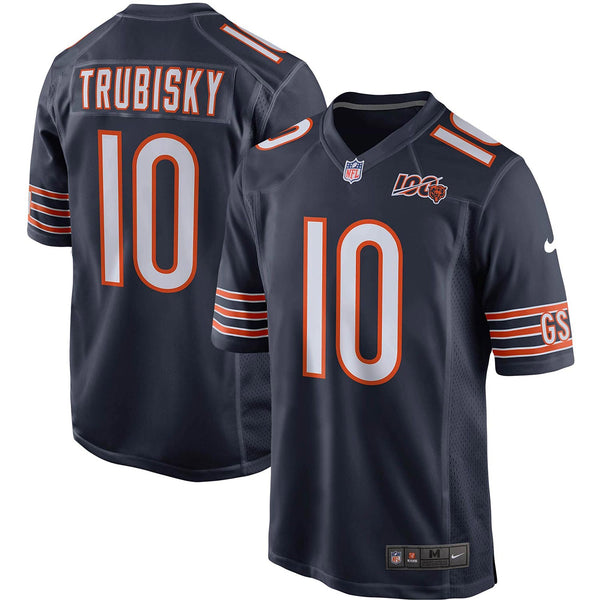 Chicago Bears Mitch Trubisky 100 Yr Team Jersey