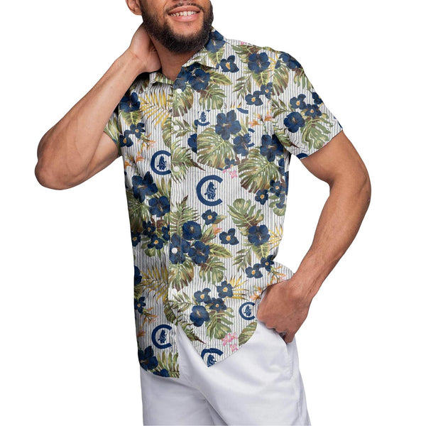 Chicago Cubs Floral Cooperstown Print Shirt