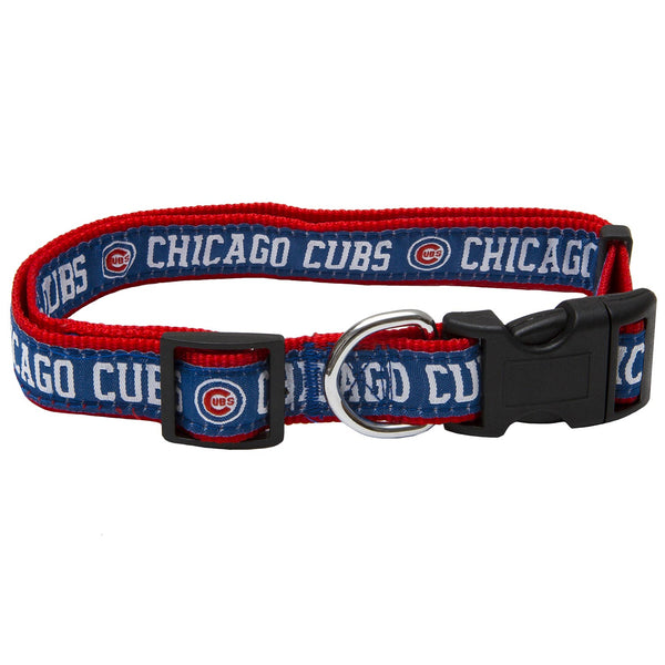 Chicago Cubs Woven Pet Collar