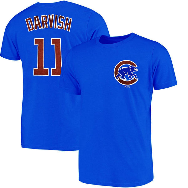Chicago Cubs Royal Yu Darvish Name and Number Tee
