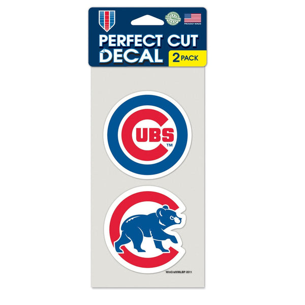 Chicago Cubs 2 Pack of Die-Cut Decals