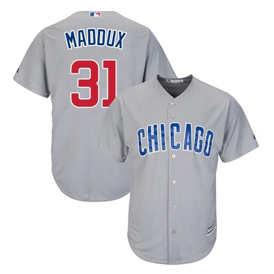Chicago Cubs Greg Maddux Road Cool Base Replica Jersey