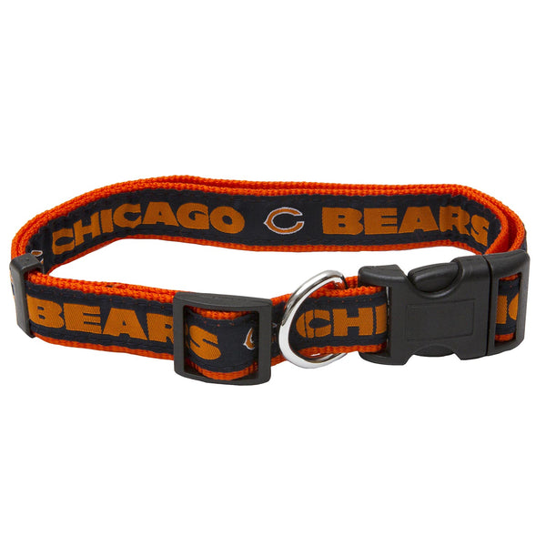 Chicago Bears Woven Pet Collar