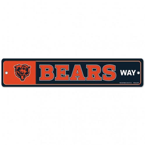 Chicago Bears Way Plastic Street Sign