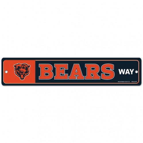 Chicago Bears Way Plastic Street Sign