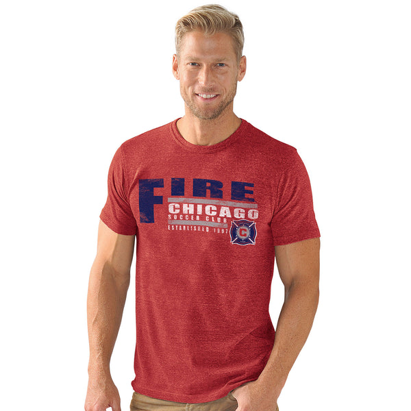 Chicago Fire Red Championship Tri-Blend T-Shirt