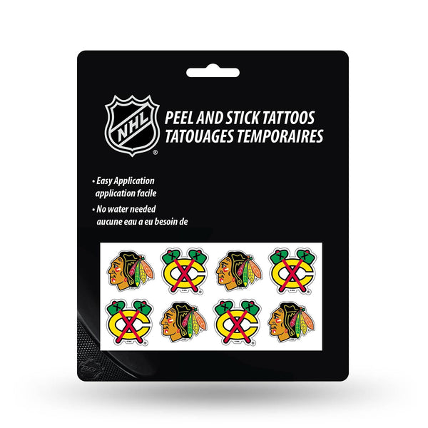 Chicago Blackhawks Temporary Tattoo Set