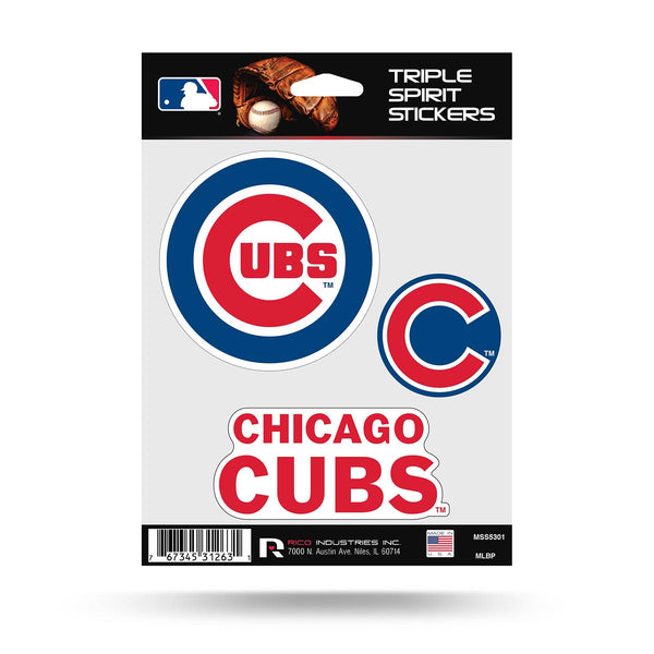 Chicago Cubs Triple Spirit Stickers
