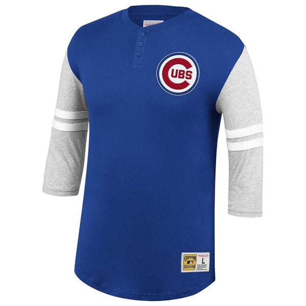 Chicago Cubs Youth 3/4 Sleeve Henley Shirt