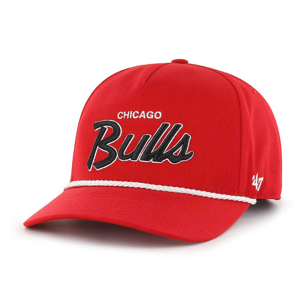 Chicago Bulls Red Crosstown Script Hitch Adjustable Cap