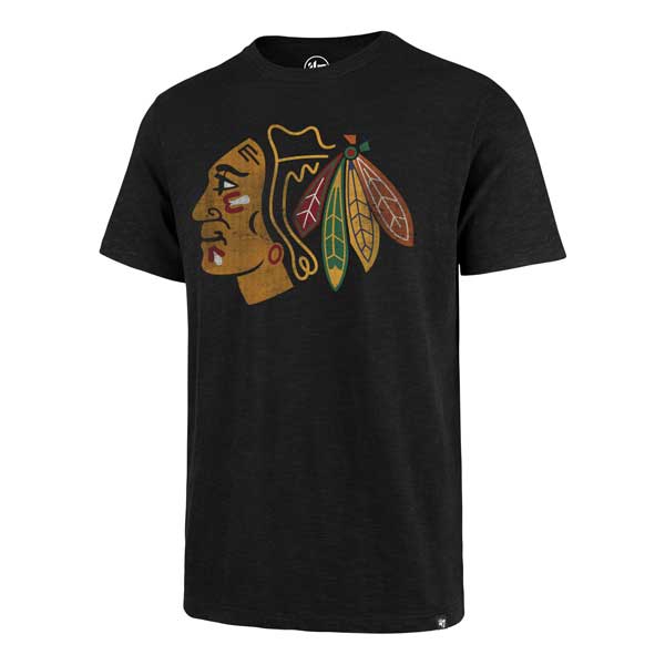 Chicago Blackhawks Jet Black Grit Scrum T-Shirt
