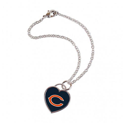 Chicago Bears 3D Heart Bracelet