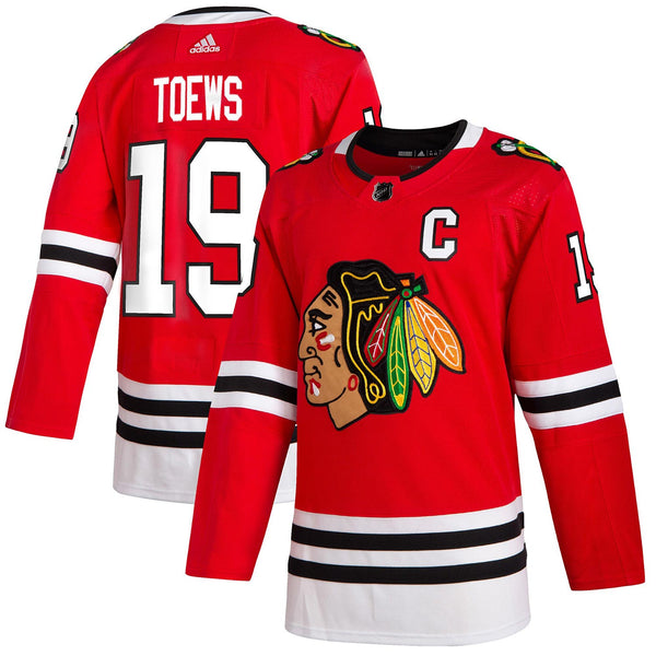 adidas Jonathan Toews Chicago Blackhawks NHL Men's Authentic Red Hockey  Jersey