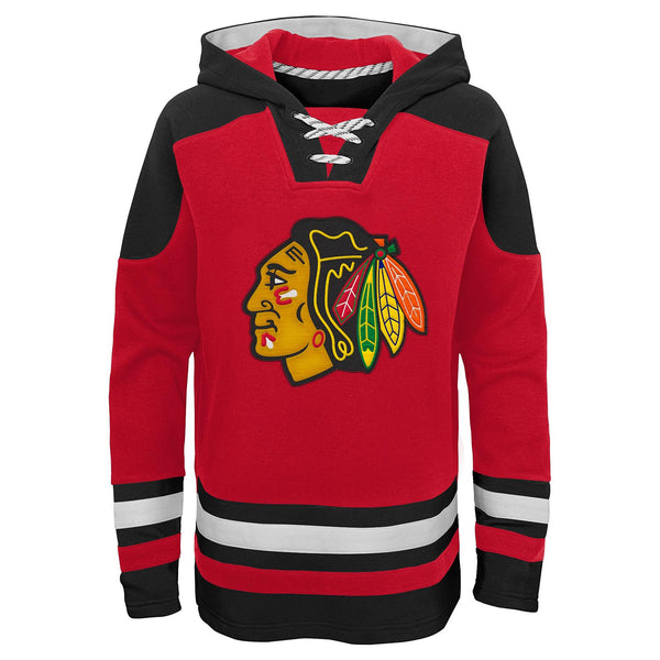 Sweat-shirt à capuche rétro en jersey de hockey CCM des Blackhawks de Sweat-shirt à capuche rétro en jersey de hockey CCM des Blackhawks de