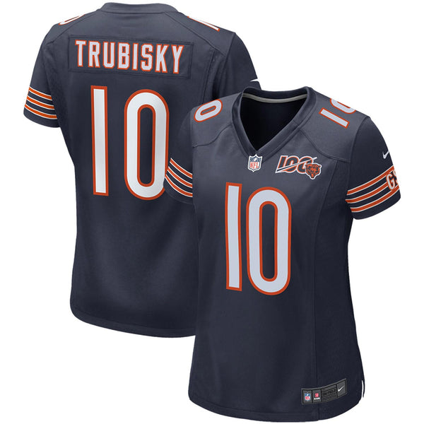 Chicago Bears Mitch Trubisky Women's 100 Yr Game Team Jersey