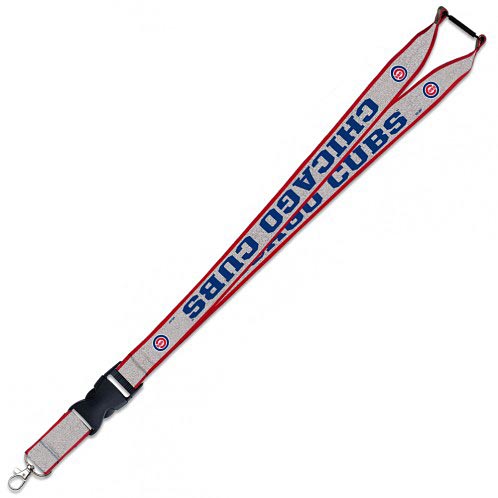 Chicago Cubs Glitter Logo Lanyard W/Buckle