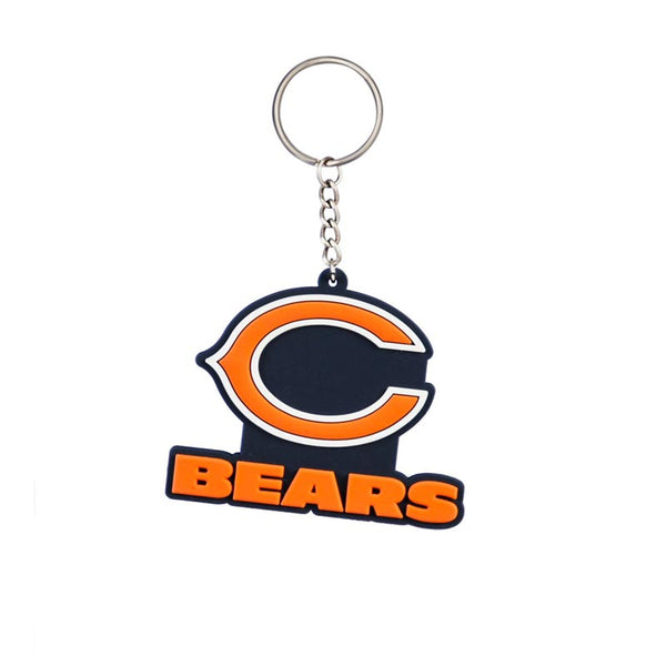 Chicago Bears Rubber Logo Keychain