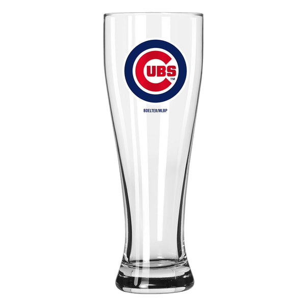 Chicago Cubs 23oz Bullseye Logo Pilsner Glass