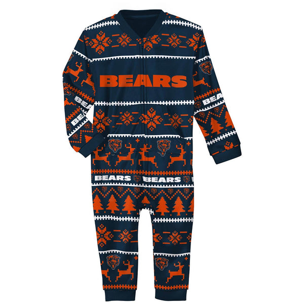 Chicago Bears Infant Wordmark One Piece Pajamas